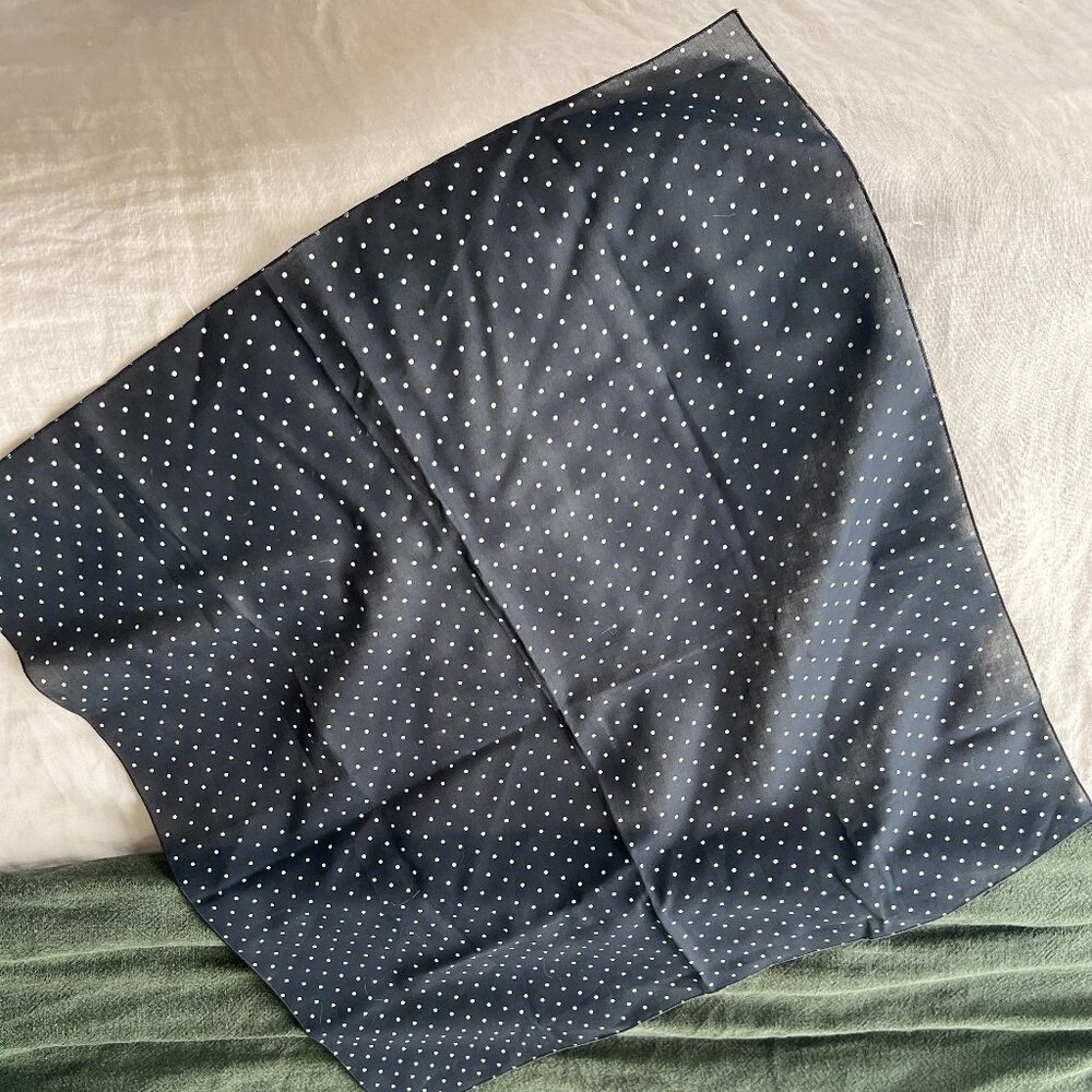 Akris polka dot small scarf